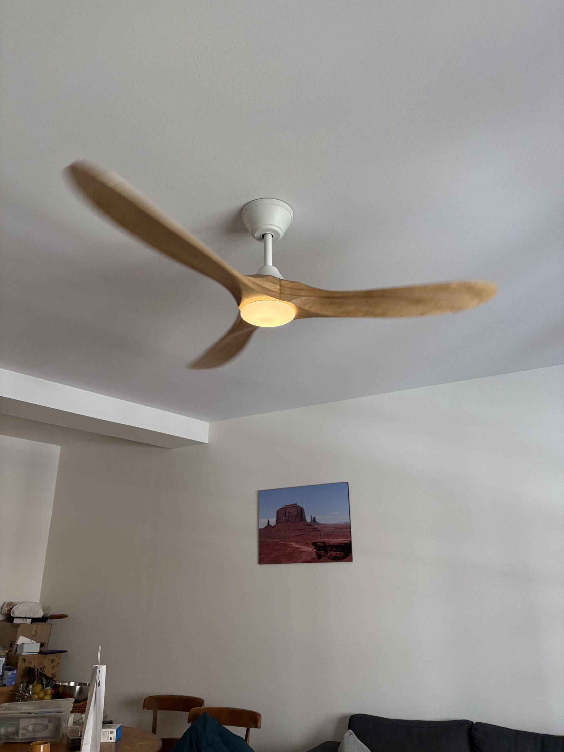Installation de plafonnier ventilateur